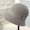 Coreia do Sul Novo Chapéu de Palha Chapéu de Pescador Feminino Verão Trançado Respirável Proteção Solar Sombreador Rosto Pequeno Chapéu Balde Versátil Chapéu Bacia