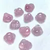 Pingente de Buda de Calcedônia Rosa Natural, Ornamento Pendente de Buda Maitreya Barrigudo de Ágata Rosa Gelo Alto, Joia com Pingente de Buda de Ágata