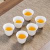 Juego de Té Kung Fu de Porcelana Blanca con Tapa, Bandeja de Té Doméstica Simple y Moderna