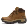 Zapatos de Senderismo Duraderos para Exteriores Transfronterizos para Hombres, Antideslizantes, Resistentes al Desgaste, Zapatos de Escalada Todoterreno, Ligeros, Amortiguadores, Negros y Marrones