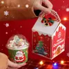 Decoración Navideña para Cupcakes Bobo Tapa de Borde Grueso para Tazas Bobo Caja de Empaque Portátil para Nochebuena Caja de Regalo