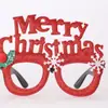 Gafas de Decoración Navideña para Niños, Accesorios Fotográficos para Ambiente de Fiesta Navideña, Montura de Gafas con Lazo de Papá Noel