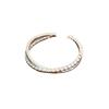 Anillo Abierto de Flor Geométrica de Aguamarina de Plata de Ley 925 Coreano para Dedo Índice de Mujer Estilo Ins de Nicho Combinación Fría