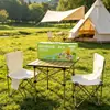 Mesa e Cadeira Dobráveis Portáteis para Piquenique ao Ar Livre Churrasco Cadeira de Acampamento Conjunto de Mesa e Cadeira Multifuncional Cadeira de Acampamento para Desenho Atacado