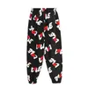 Nuevos Pantalones Cortos de Algodón y Seda para Padres e Hijos Verano Niños Estampados Anti-mosquitos Pantalones Finos para Mujer hasta el Tobillo