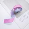 25 MM dos colores con oreja de madera lazo pequeño cinta cinta cinta accesorios para el cabello hechos a mano material para tocado horquilla DIY