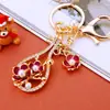 Chaveiro Pequeno Pipa Flor de Pérola Estilo Coreano Feminino Pingente de Bolsa Criativo Argola de Chaveiro de Metal Presente de Comércio Exterior