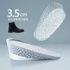 Plantilla de silicona para aumentar la altura, almohadilla para aumentar la altura de los pies de las mujeres, plantilla invisible para aumentar la altura, media almohadilla deportiva para hombres con absorción de impactos.