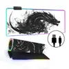 Alfombrilla de ratón luminosa RGB para Gaming E-Sports Pad para teclado Transfronterizo Estilo nacional Engrosada Pad para escritorio de oficina LED Colorida Tamaño Grande