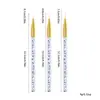 Conjunto de Canetas para Nail Art Mais Vendido Transfronteiriço, Três Peças, Haste Transparente com Lantejoulas Acrílicas para Desenho de Linhas Coloridas Flor Pintura Caneta para Desenho de Linhas
