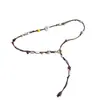 Cuerda de cintura estilo bohemio con delicadas cuentas de madera natural y borlas, cinturón dulce y lindo para mujer, cuerda de cintura linda de estilo étnico para mujer