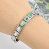 UILZ AliExpress Módulo Italiano Pulseira Diy Destacável Aço Titânio Destacável Personalidade Moda Combinação Pulseira