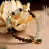 Pulsera de la Suerte Estilo Chino Nuevo con Madera de Agar Qinan Verde Yingge, Jade Hetian Qingshui, Loto Gemelo, Fortuna y Calabaza, Regalo para Mujeres