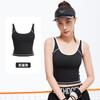 Coloración Secado rápido Chaleco de línea de arco Integrado Fijo A prueba de golpes Push-up Forma U Alta elasticidad Revelador de pecho Ropa interior deportiva Ropa deportiva
