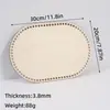 Lascas de Madeira Cortadas a Laser com Furos, Placa de Madeira, Tiras de Tecido, Cesta, Base de Madeira, Base de Madeira Crochê à Mão, Placa de Tecelagem DIY