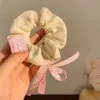 Scrunchie Retro Estilo Coreano com Estampa de Leopardo para Mulheres, Novo Elástico de Cabelo Versátil, Corda Grande para Rabo de Cavalo Baixo, Elegante Acessório de Cabelo
