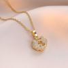 Collar para Mujer, Sencillo y Elegante, Moda Transfronteriza Versátil, Diseño Único, Colgante Versátil, Cadena para Clavícula, Joyería para Mujer