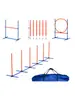 Props de Competição de Treinamento de Obstáculos para Cães Postes de Salto Barreiras Argolas Suprimentos para Animais de Estimação Agilidade Canina Equipamento de Treinamento para Cães