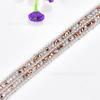 Cadena de cuentas de bola de tres filas directa de fábrica, cinturón con perforación en caliente, accesorios para ropa, rhinestone, accesorios para bolsa de zapatos, cristal decorativo