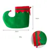 Conjunto de Disfraz de Duende Navideño Delantal Rojo Verde y Gorro de Duende Atuendo Cosplay para Fiesta de Navidad de Adultos