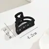 Clipe oco fosco semicírculo 4,2cm clipe fixo para rabo de cavalo alto clipe superior de cabeça de bola para nuca com temperamento