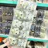 Nuevo lindo clip para el pelo de peluche de gato KT bordado con cuentas, clip de flequillo para niñas, pasador de pelo de dibujos animados, estilo coreano