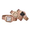 Reloj cuadrado pequeño de lujo ligero de alta gama, reloj de mujer de venta caliente transfronteriza, reloj de cuarzo moderno, reloj para mujer