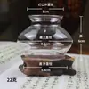 Pantalla de Lámpara de Vidrio Pequeña con Encaje Accesorios para Buda Resistente al Calor Transparente Nostálgico Retro Cubierta a Prueba de Viento para Lámpara de Aceite Portavelas