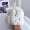 Chapéu de Tricô Fashion com Orelhas de Coelho Fofo de Desenho Animado para Mulheres Inverno Quente à Prova de Vento Chapéu Pulôver Versátil Casual Beanie