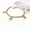 Nueva oferta especial pulsera de acero inoxidable con cuentas y colgante de cruz transfronteriza, alta calidad para mujer, cuenta redonda, acero de titanio, cordón elástico