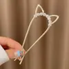 Horquilla de Aleación para Mujer Nueva Primavera 2025 Nuevo Estilo Chino Horquilla en Forma de U con Perla Antigua Accesorio para el Cabello Diario