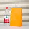 Bolsa de Papel Kraft de Fondo Cuadrado Colorida Bolsa de Empaque de Boca Plana para Alimentos Bolsa de Papel Kraft para Almacenamiento de Dulces, Bocadillos, Joyería Lista para la Venta