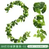 Planta trepadeira de pothos plastificada artificial com folhas de batata doce e folhas verdes para decoração, trepadeira de flores plásticas para decoração, flores artificiais entrelaçadas com trepadeiras de plantas verdes