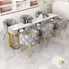 Escritorio y silla para uñas de lujo ligero, juego de estilo japonés para dos personas, escritorio plegable económico para uñas y silla, juego