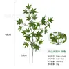 Plantas verdes artificiais, folhas de bordo tridimensionais, folhas de bordo planas, plantas falsas para decoração, layout de cena, paisagismo de engenharia, galhos e folhas