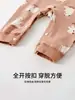 Ropa de Otoño para Bebés Niños y Niñas, Mameluco de Manga Larga con Apertura en el Hombro, Bodie para Recién Nacidos, Pijama de Algodón Puro Clase A, Traje para Gatear