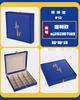 Caja de Tarjetas de Color Cuero PU Perfil de Aleación de Aluminio Caja de Muestras Bloque de Muestras Caja de Exhibición de Tarjetas de Color Gabinete Cartera Exhibidor de Mármol