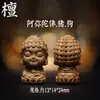 Tallado de Sándalo Indio de las Ocho Deidades Guardianas, Pulsera de Cuentas Budistas DIY, Cuentas Espaciadoras para Colgantes, Joyería