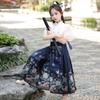 Nuevo Conjunto de Falda Mamian Tejido en Oro Estilo Chino para Niñas, Nuevo Verano 2026 de Gama Alta Tradicional Hanfu Estilo Chino Traje Tang Infantil