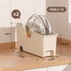 Caja de Almacenamiento de Cocina Doméstica de Gran Capacidad Caja de Almacenamiento para Ollas Japonesas con Polea Gabinete de Almacenamiento Estante de Almacenamiento Multifuncional