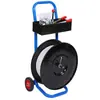 Máquina de Fitas de Aço Plástico com Carrinho de Palete Fita de Aço Plástico de Luxo Carrinho Pequeno Suporte de Fita de PP de Disco Redondo Carrinho Pequeno