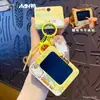 Baimao Original Pato Pequeño Liu Grabadora Divertida Llavero Creativo Colgante para Bolso Polonote Tablero de Dibujo Borrable Juguete