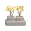 Decoração para Confissão e Pedido, Decoração de Aniversário, Velas Recarregáveis Controladas por Controle Remoto, Luzes de Flor Estrela Pérola, Velas Eletrônicas Simuladas