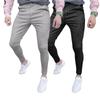 Calças casuais masculinas 2020 Outono e Inverno novo cross-border atacado tamanho europeu listrado estampado masculino lisado calças casuais retas