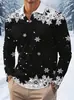 Amazon transfronterizo otoño e invierno para hombre Navidad casual manga larga jersey nuevo polo para hombre