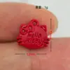 Desenho Laço Tinta Joia Acessórios com Contas Gato Hello Kitty Corrente para Celular Pingente Pequeno Semi-Acabado