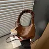 Bolso plisado de alta calidad transfronterizo, nuevo bolso bandolera tipo dumpling con correa de cadena 2026, bolso de hombro pequeño moderno y minimalista estilo coreano