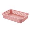 Caja de almacenamiento de frutas y verduras para libros escolares de escritorio engrosada, caja de almacenamiento rectangular de plástico para el hogar, caja organizadora de almacenamiento