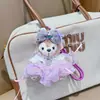 Diadema de Felpa Linda Falda, Llavero de Muñeco Oso, Muñeca Linda, Colgante de Bolsa de Dibujos Animados, Regalo Creativo para Niñas