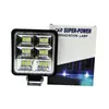 Suministro Directo Transfronterizo de Luz de Trabajo Cuadrada de Gran Visión de 6 Agujeros 48LED 144W Luz Auxiliar Foco de Techo para Coche Faro Modificado